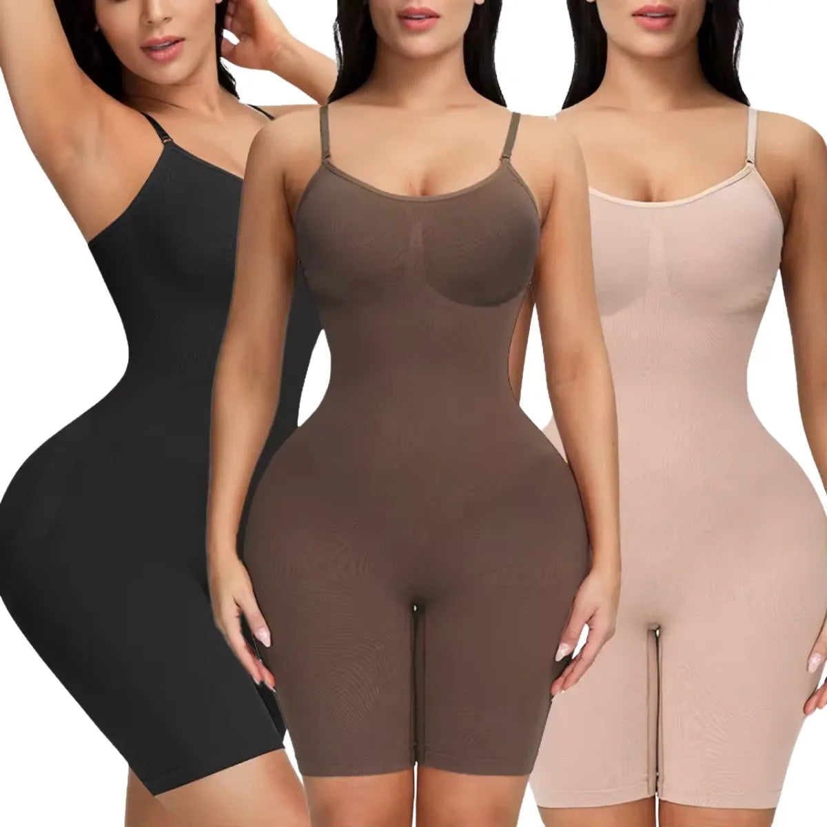 PROMOCJA 3x1 – Body modelujące Deep V z podtrzymaniem biustu i kontrolą brzucha