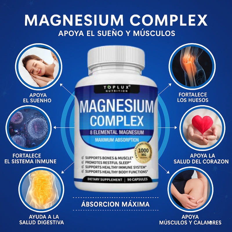 OFERTA 2X1 - Magnez Complex™ 8 w 1 : Pełna równowaga organizmu 1000 mg