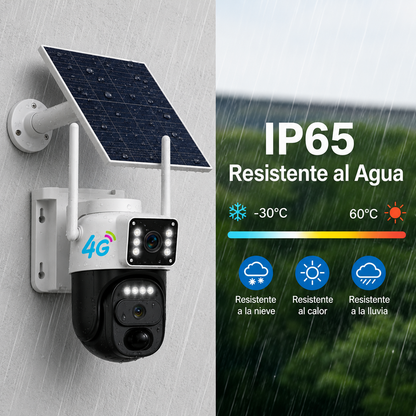 Solarna kamera bezpieczeństwa 4G 360° – monitoring bez WiFi