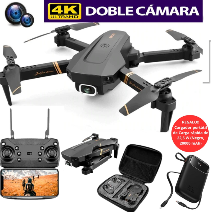 FlyDron | z kamerą Full HD 4K + DODATKOWY AKUMULATOR