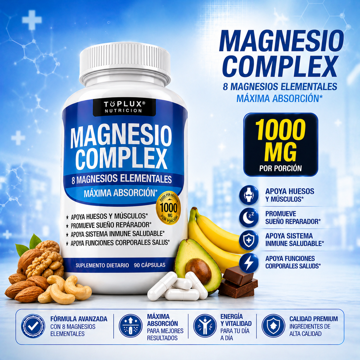 🔥 BESTSELLER - Magnez Complex™ 8 w 1 | Energia, odpoczynek i dobre samopoczucie