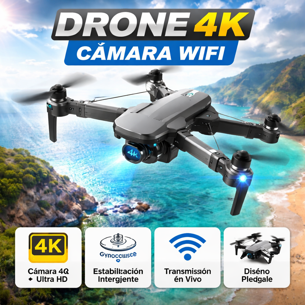 Dron 4K Ultra HD z kamerą WiFi – Inteligentna stabilizacja i łatwe latanie