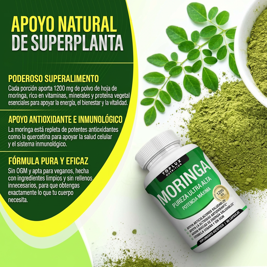 Moringa 1200 mg | Naturalna energia i wsparcie odporności