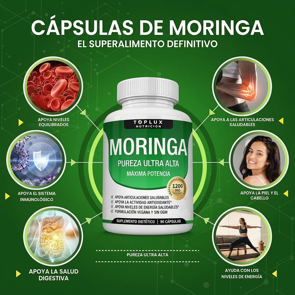Moringa 1200 mg | Naturalna energia i wsparcie odporności