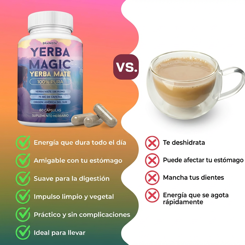 Yerba Mate w kapsułkach | Naturalna energia + Jasny umysł + Zdrowe jelita