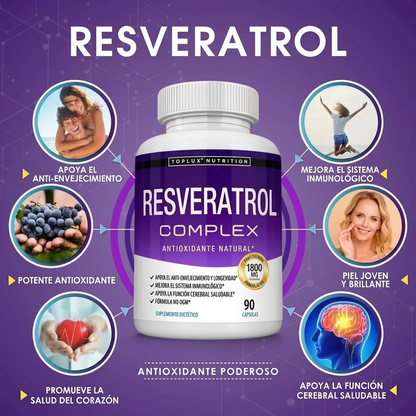 Suplement z resweratrolem | 1800 mg naturalnego przeciwutleniacza